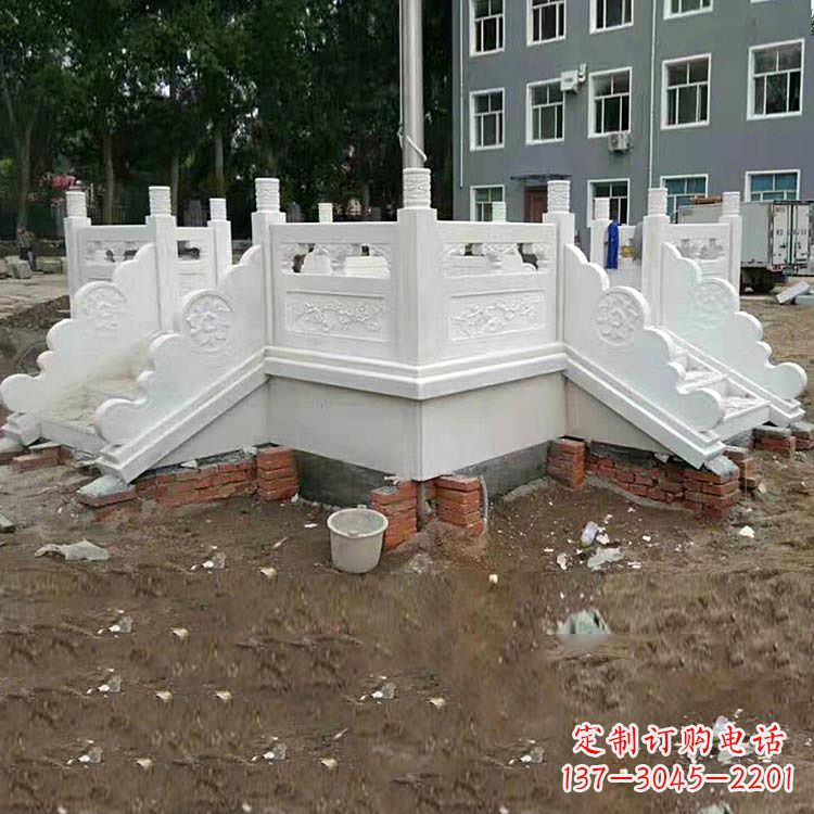 淮安学校汉白玉升旗台石雕