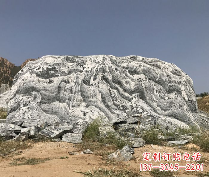 淮安雪浪石假山公园景观石雕 (2)