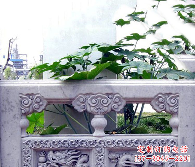 淮安园林仿古石栏板景观石雕 (6)