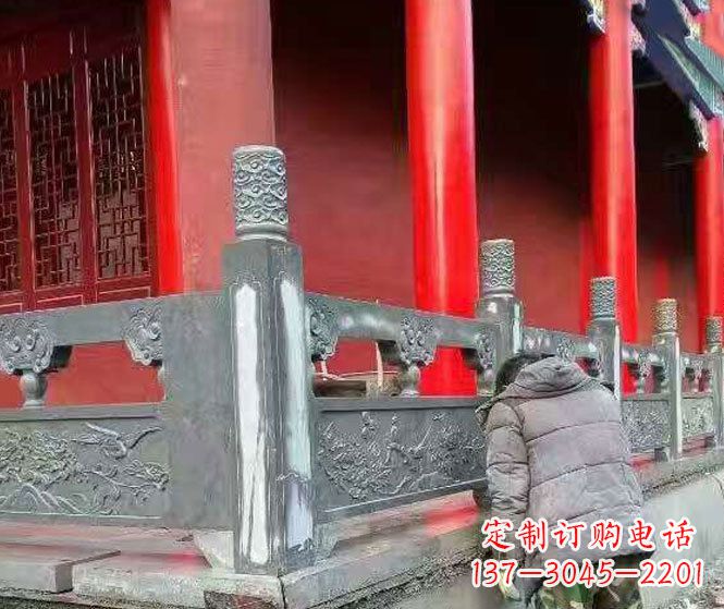 淮安园林仿古石栏板景观石雕 (9)