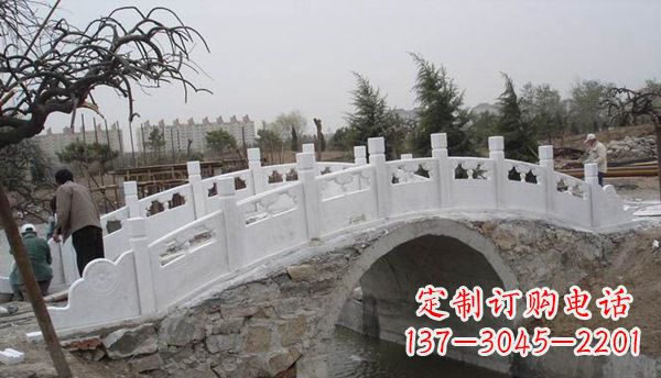淮安园林汉白玉大桥栏板景观石雕