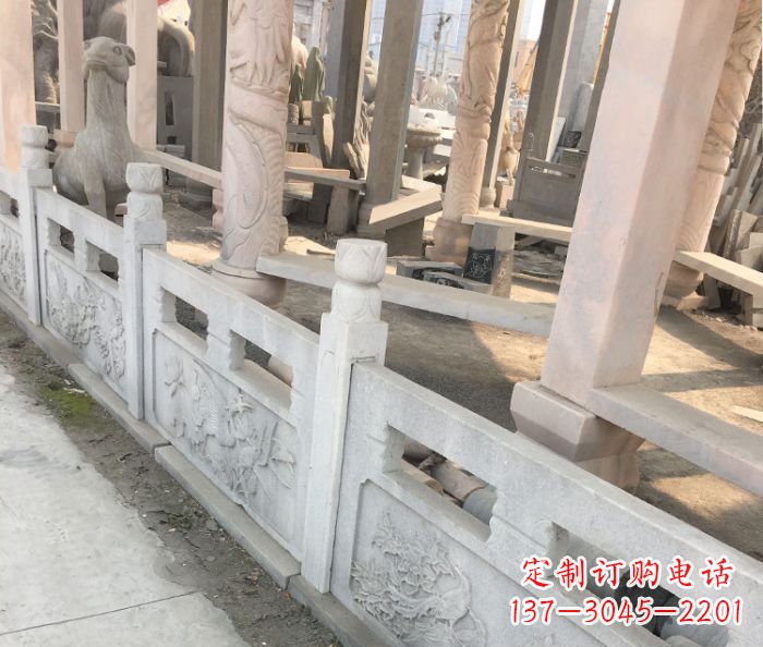 淮安园林景观大理石浮雕栏板石雕