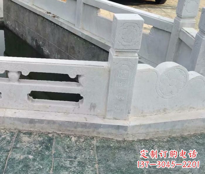 淮安园林景观大理石栏板雕塑 (7)