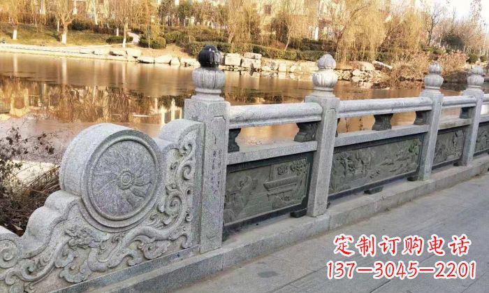 淮安园林景观大理石栏板石雕 (10)