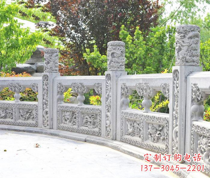 淮安园林景观大理石栏板石雕 (9)