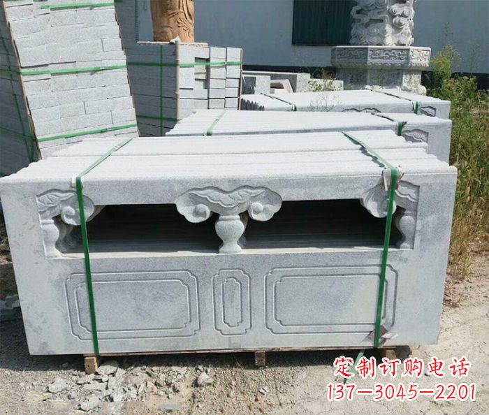 淮安园林景观大理石栏板石雕 (13)