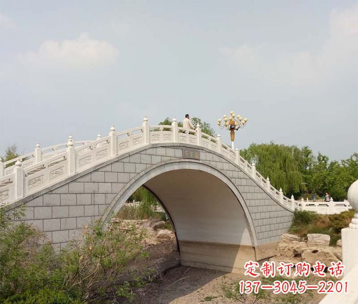 淮安园林景观大理石桥栏板石雕 (6)