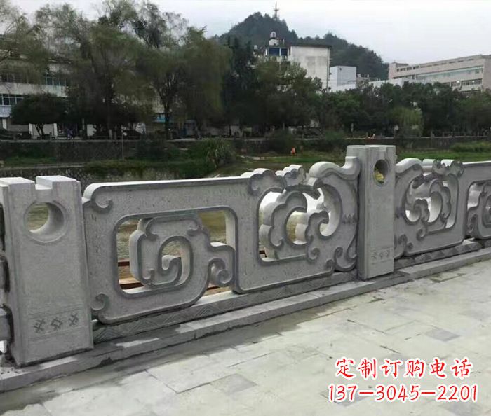 淮安园林景观仿古石雕栏板_1