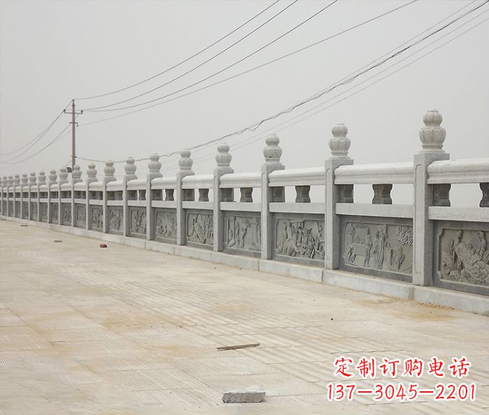 淮安园林景观仿古石雕栏板_2