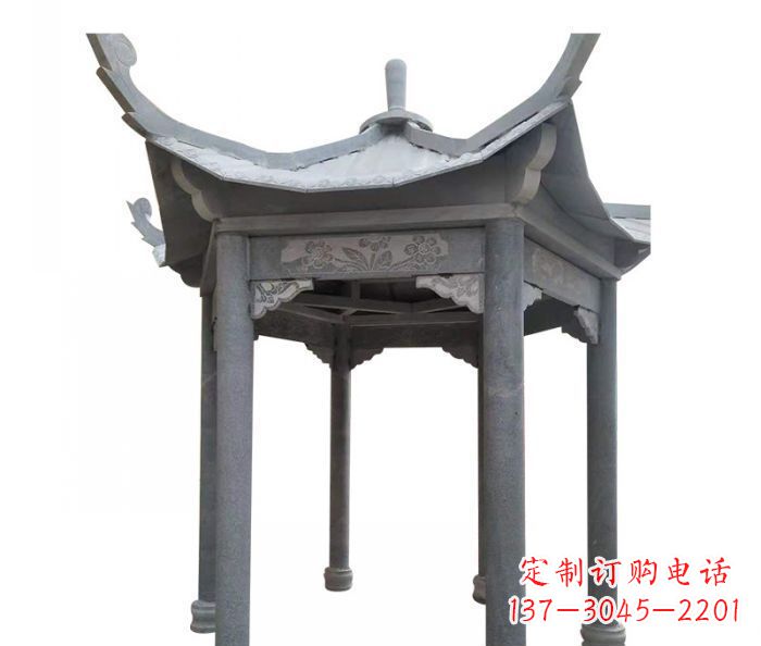 淮安园林景观仿古石雕凉亭 (3)