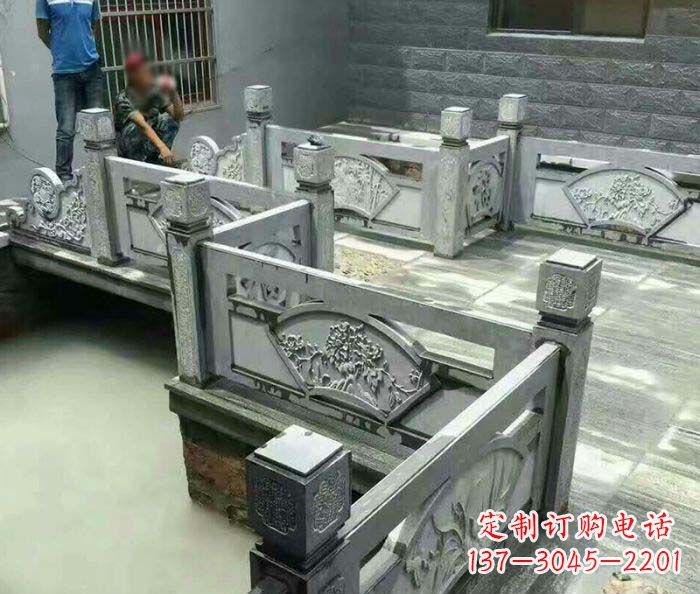 淮安园林景观仿古石浮雕栏板 (4)