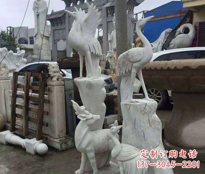 淮安园林景观仙鹤石雕