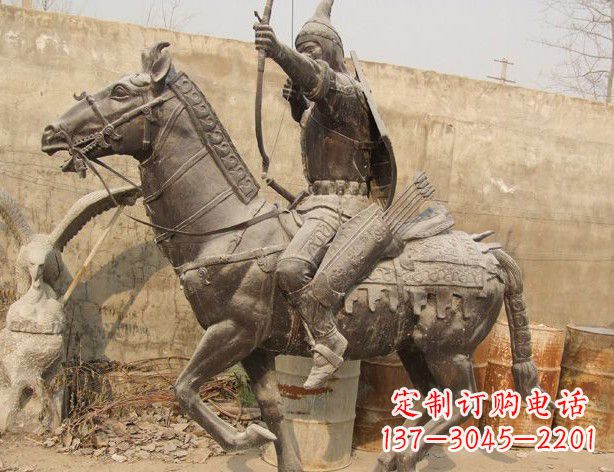 淮安战马与射箭的士兵
