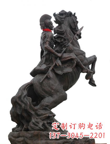 淮安战士与马 铸铜雕塑