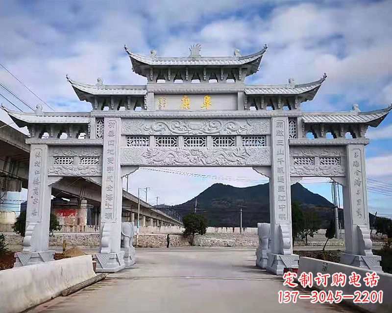 淮安张掖石雕牌坊雕刻