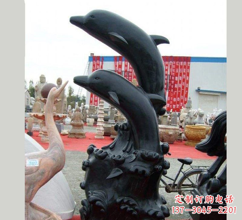 淮安中国黑海豚石雕