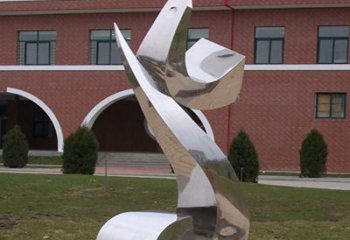 淮安校园不锈钢海浪抽象雕塑