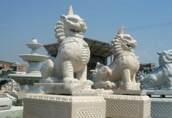 淮安獬豸 石雕 独角兽-法院大门神兽雕塑