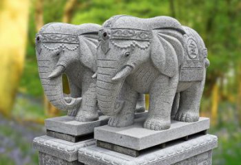 淮安招财纳福石雕大象