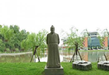 淮安中国古代杰出的法医学家石雕宋慈雕塑像