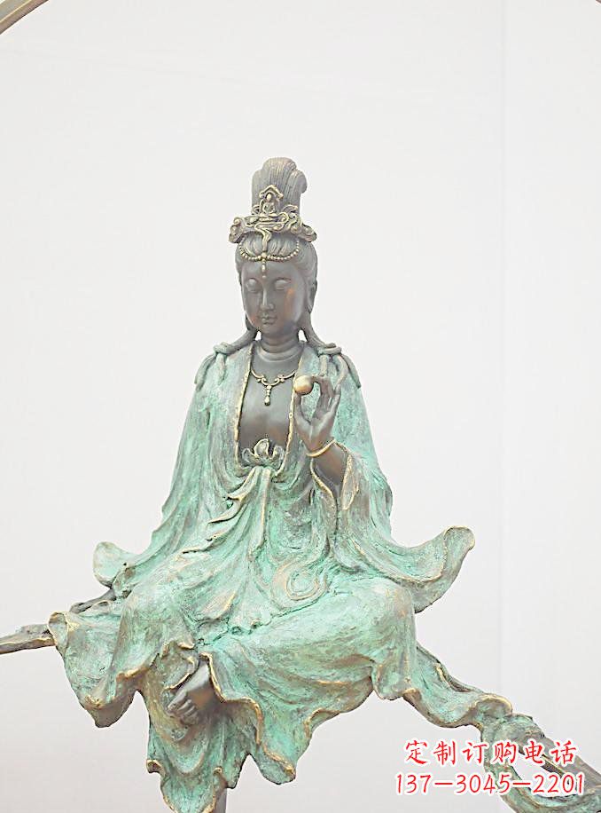 淮安铸铜观自在观音雕像