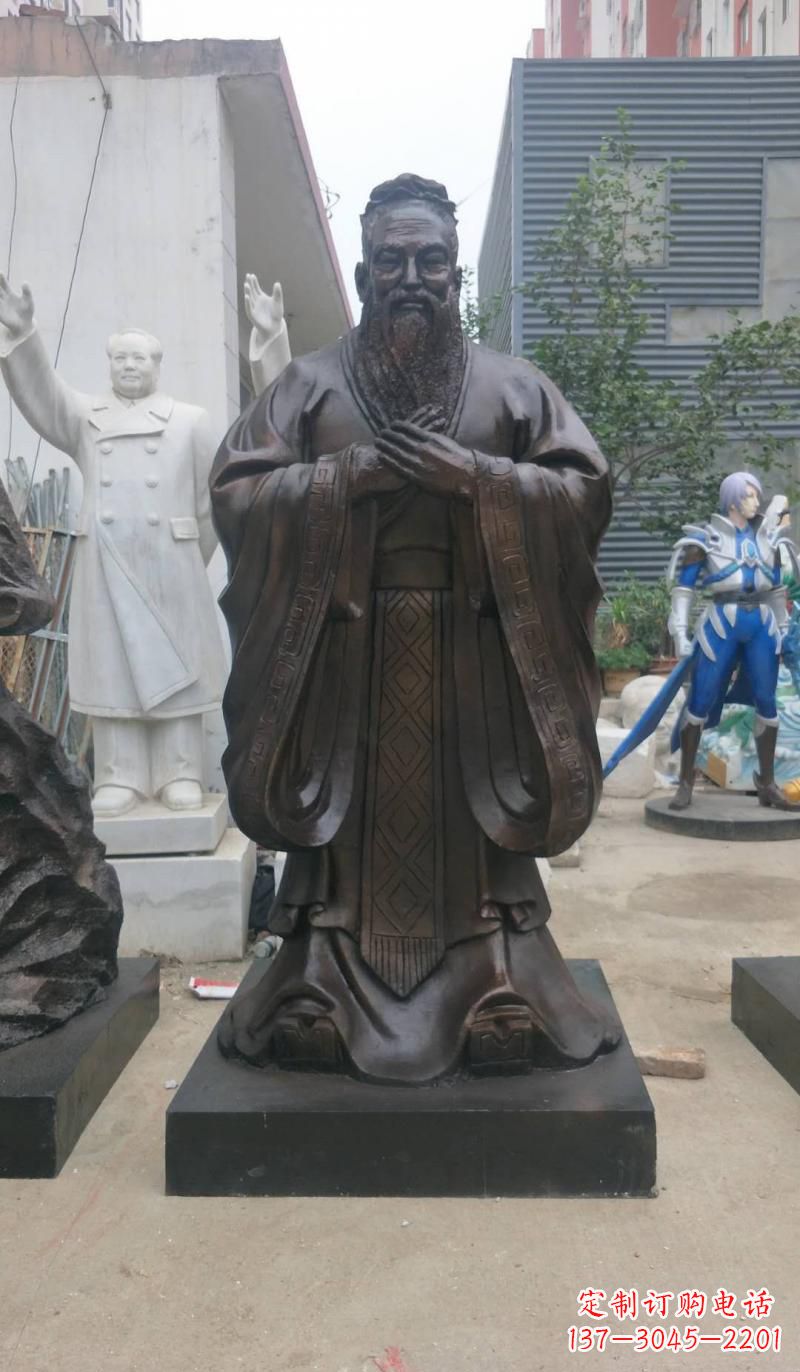 淮安铸铜孔子雕塑
