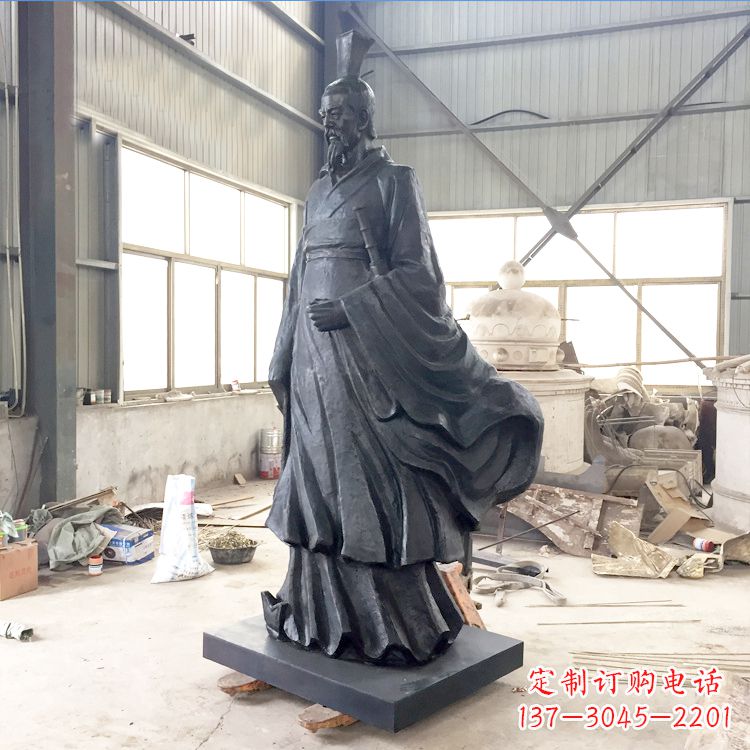 淮安铸铜屈原雕塑