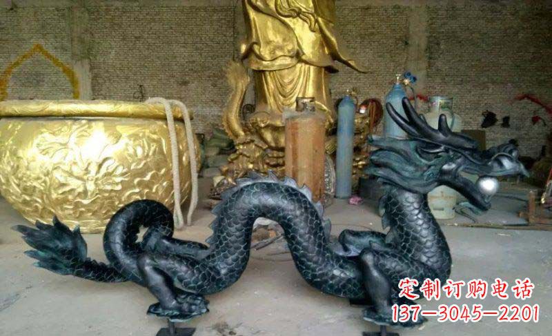 淮安铸铜双龙戏珠广场铜雕