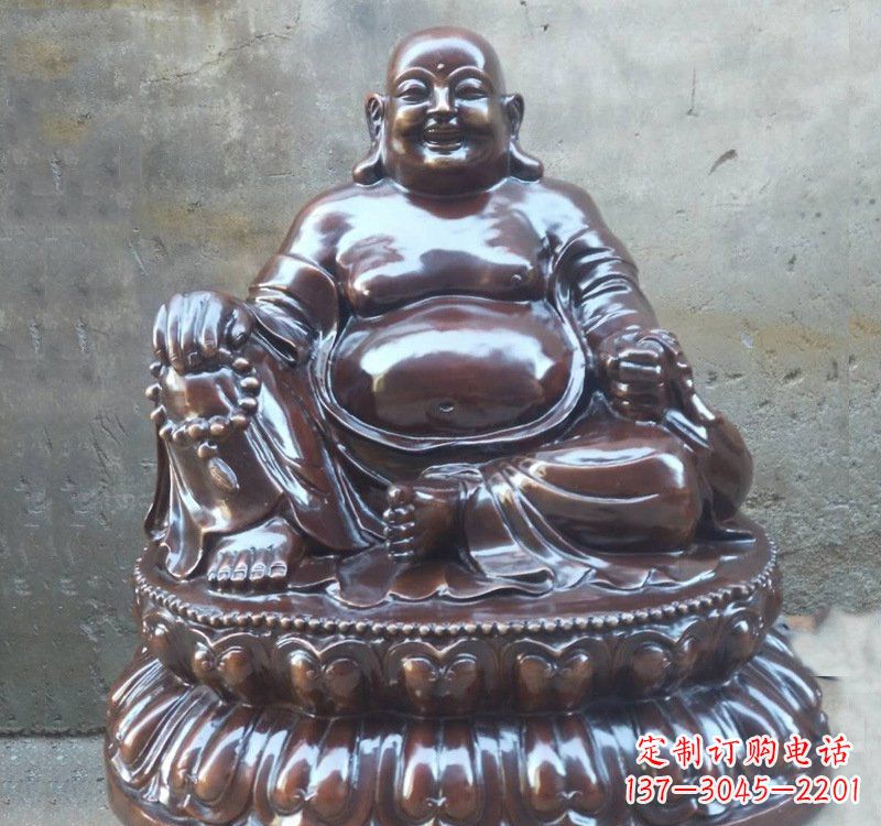 淮安宗教庙宇弥勒佛铜雕