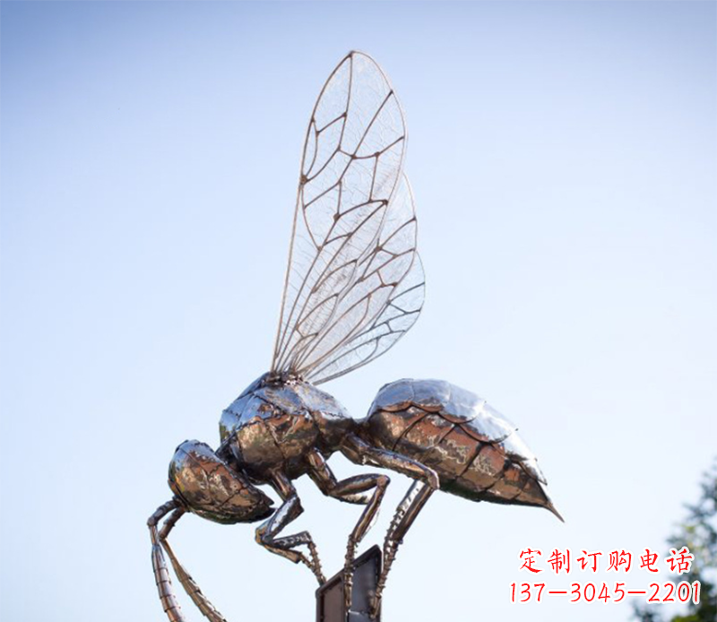 淮安蜜蜂雕塑不锈钢