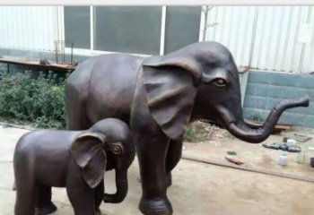 淮安铸铜公园大象雕塑